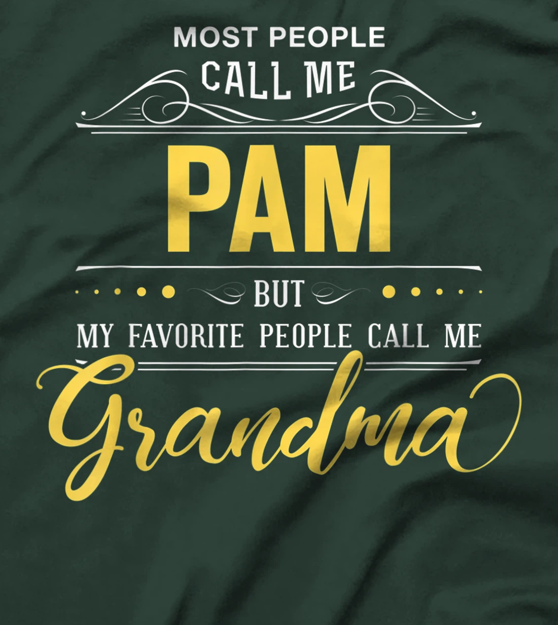 Pam Name Shirt - My Favorite People Call Me Grandma T-Shirt