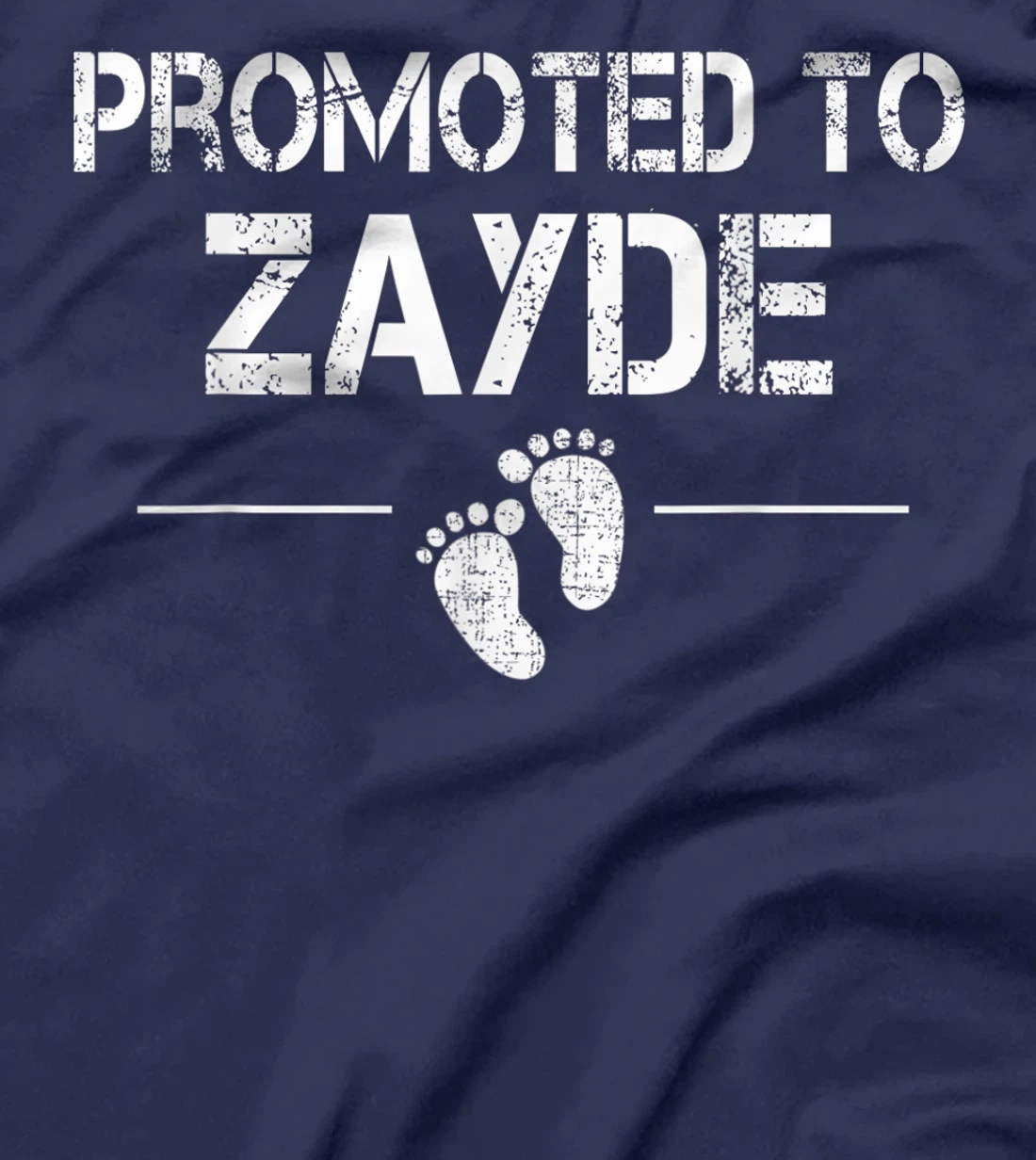 Mens Promoted To Zayde Jewish Baby Shower Grandpa T-Shirt