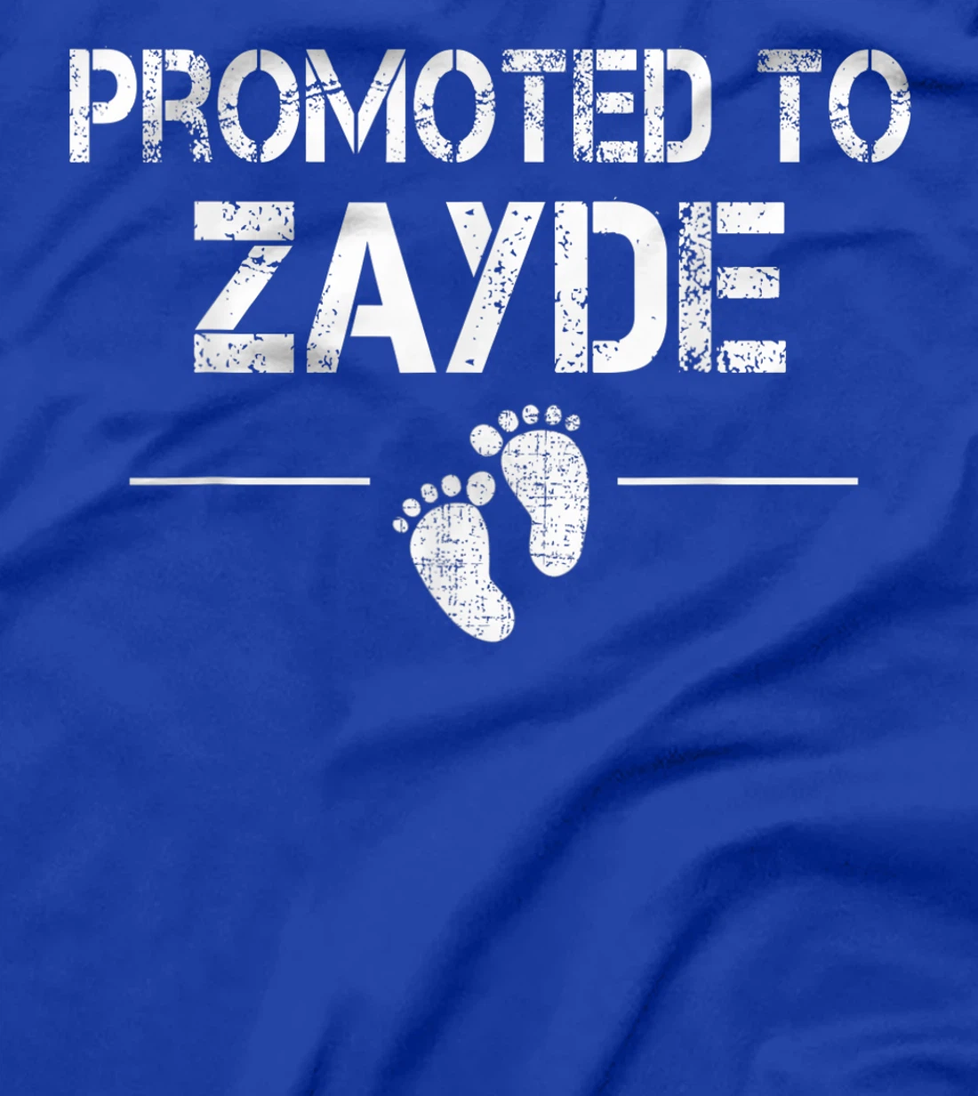 Mens Promoted To Zayde Jewish Baby Shower Grandpa T-Shirt