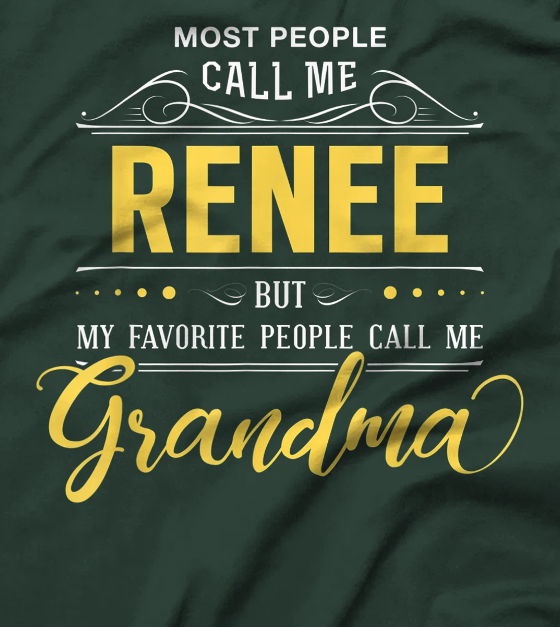 Renee Name Shirt - My Favorite People Call Me Grandma T-Shirt