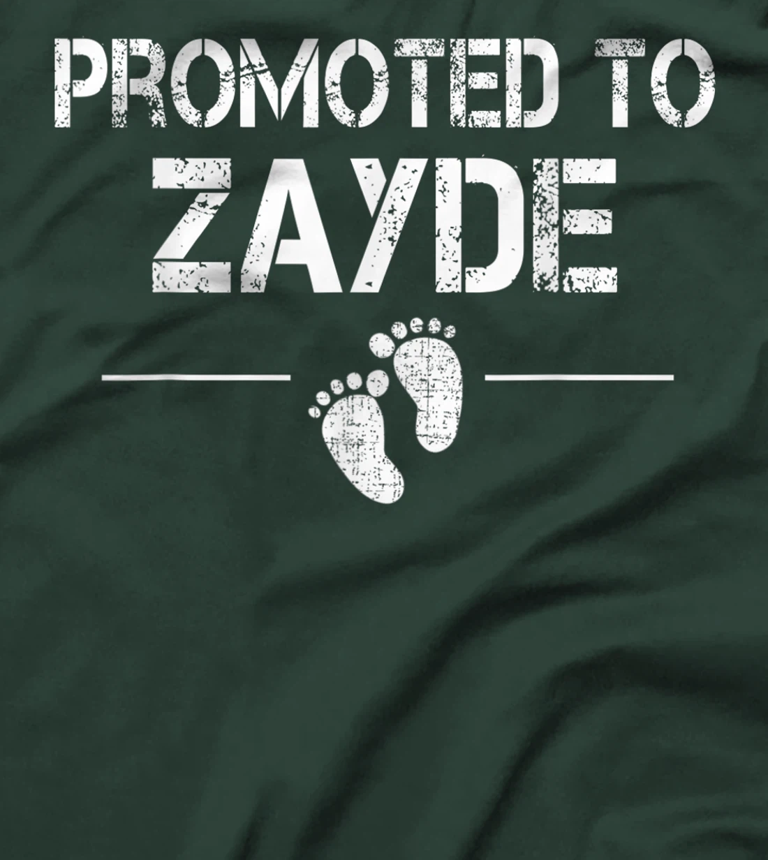 Mens Promoted To Zayde Jewish Baby Shower Grandpa T-Shirt