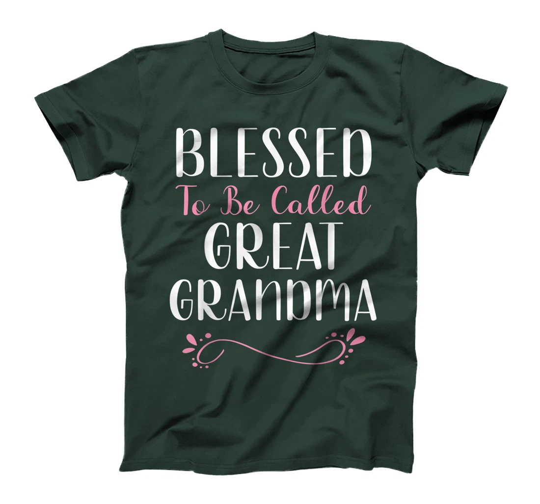 Blessed To Be Called Great Grandma Cute Cool T-Shirt