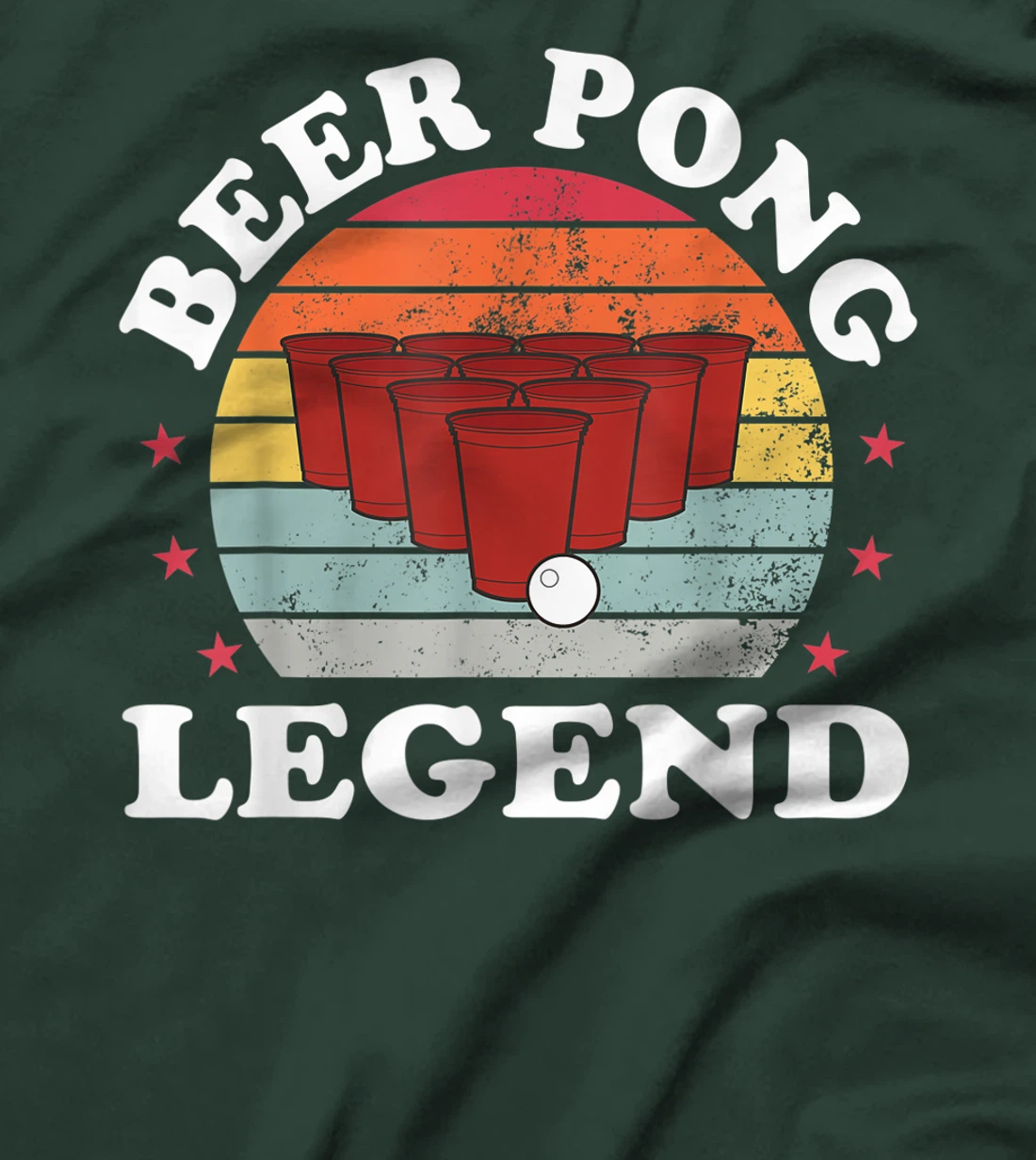 Beer Pong Legend Funny Beer Pong Games Lover Drinking Gift T-Shirt