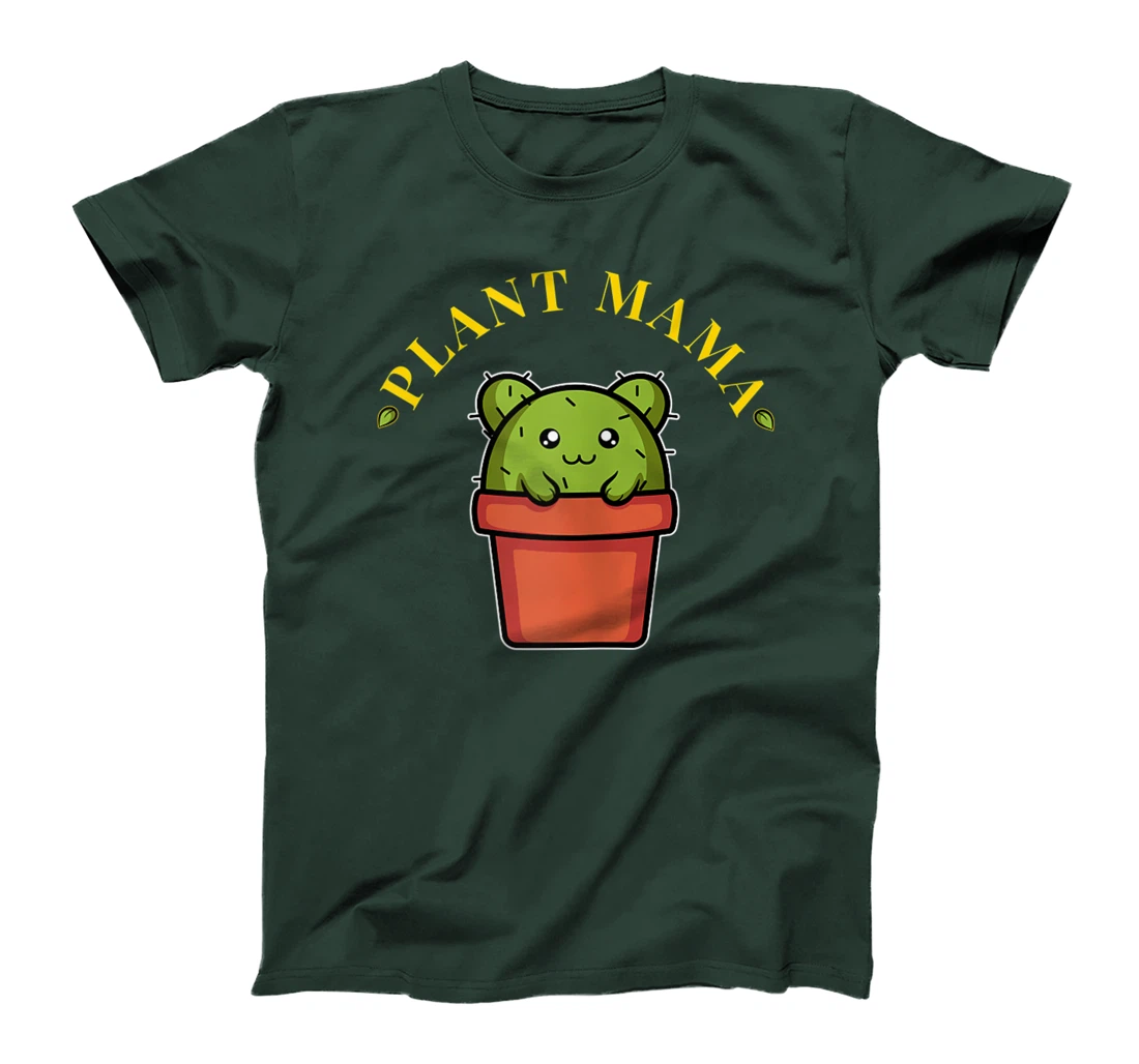 Womens Plant Mama Garden Lover Gardening Cactus T-Shirt