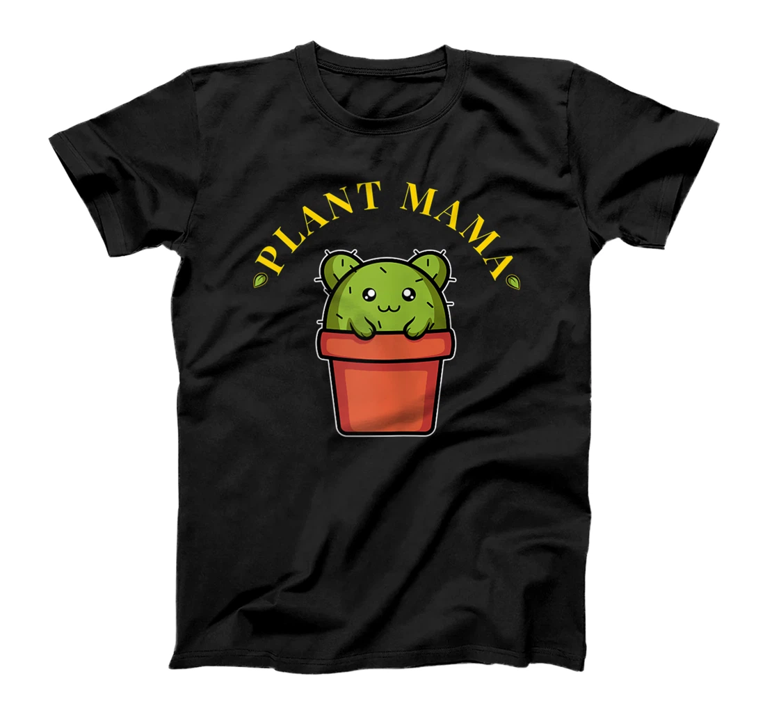 Womens Plant Mama Garden Lover Gardening Cactus T-Shirt