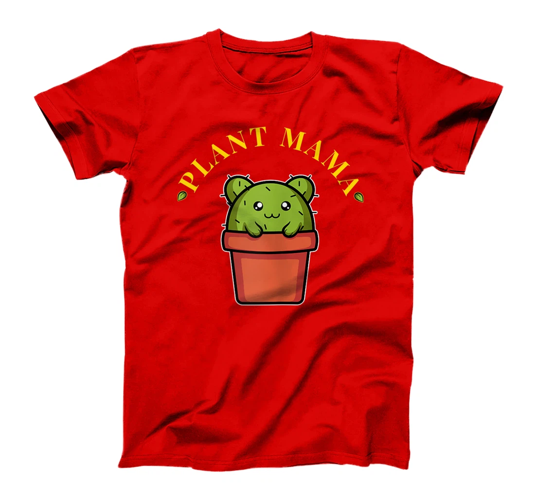 Womens Plant Mama Garden Lover Gardening Cactus T-Shirt