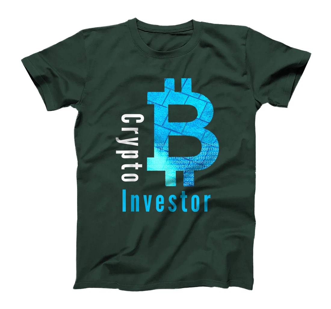 Crypto Investor Bitcoin Blockchain Cryptocurrency BTC DeFi T-Shirt