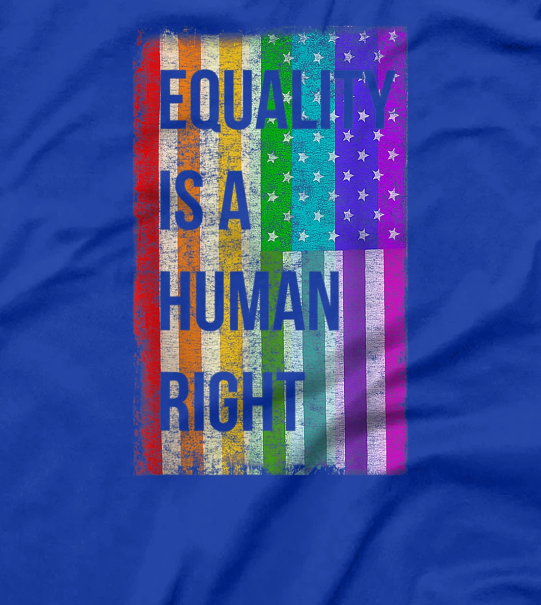 Equality Is A Human Right American Flag Gay Pride T-Shirt