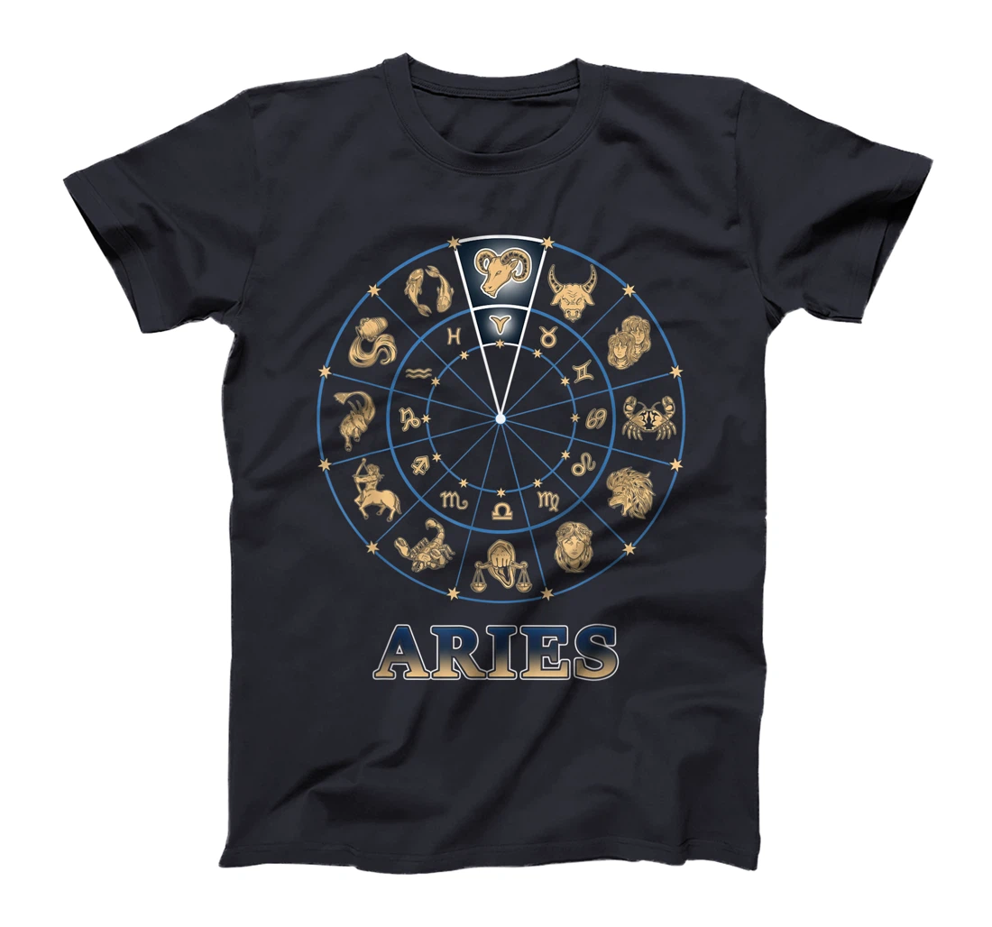 Horoscope Ascendant Aries Zodiac Sign T-Shirt