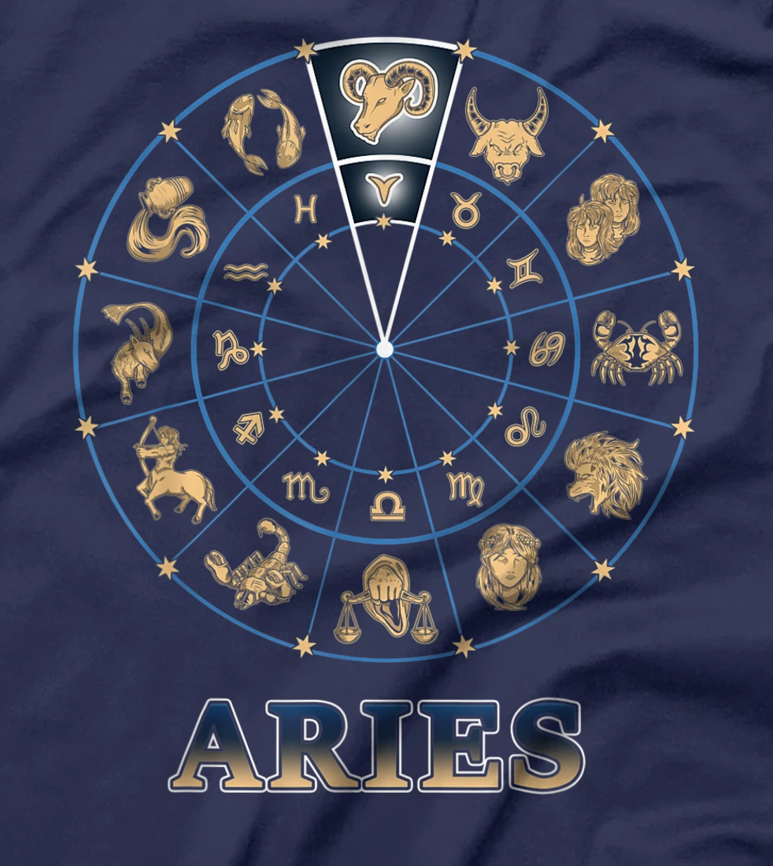 Horoscope Ascendant Aries Zodiac Sign T-Shirt
