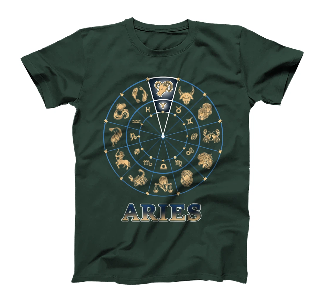 Horoscope Ascendant Aries Zodiac Sign T-Shirt