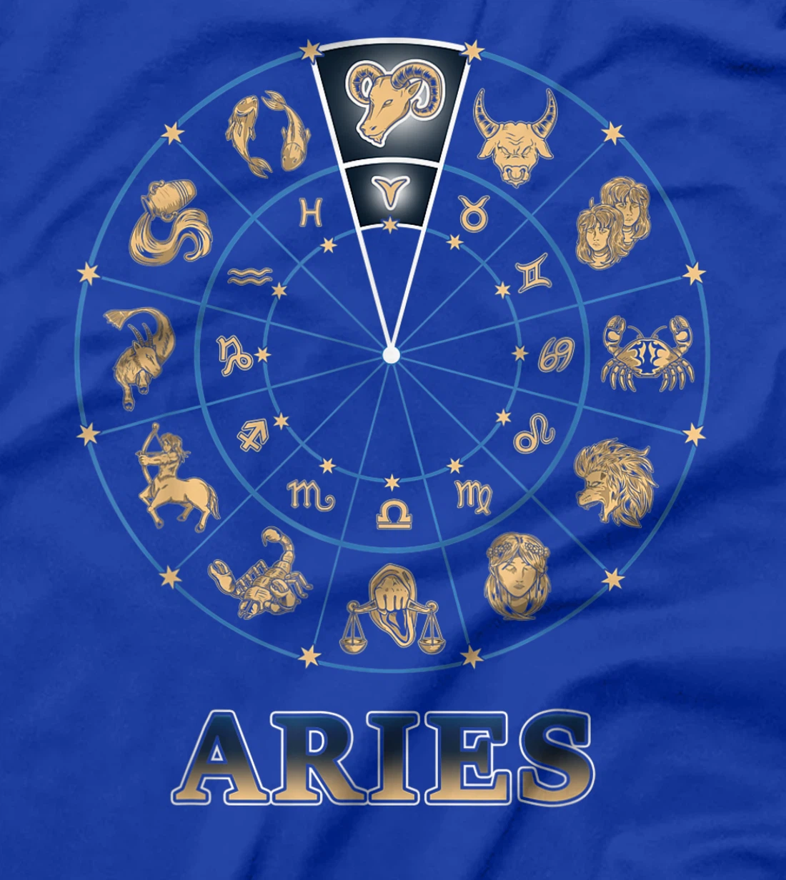 Horoscope Ascendant Aries Zodiac Sign T-Shirt