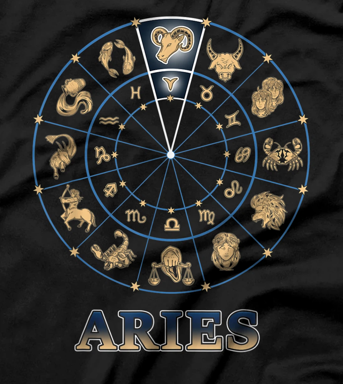 Horoscope Ascendant Aries Zodiac Sign T-Shirt