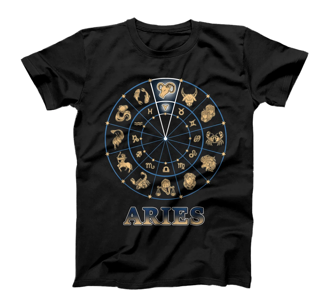 Horoscope Ascendant Aries Zodiac Sign T-Shirt