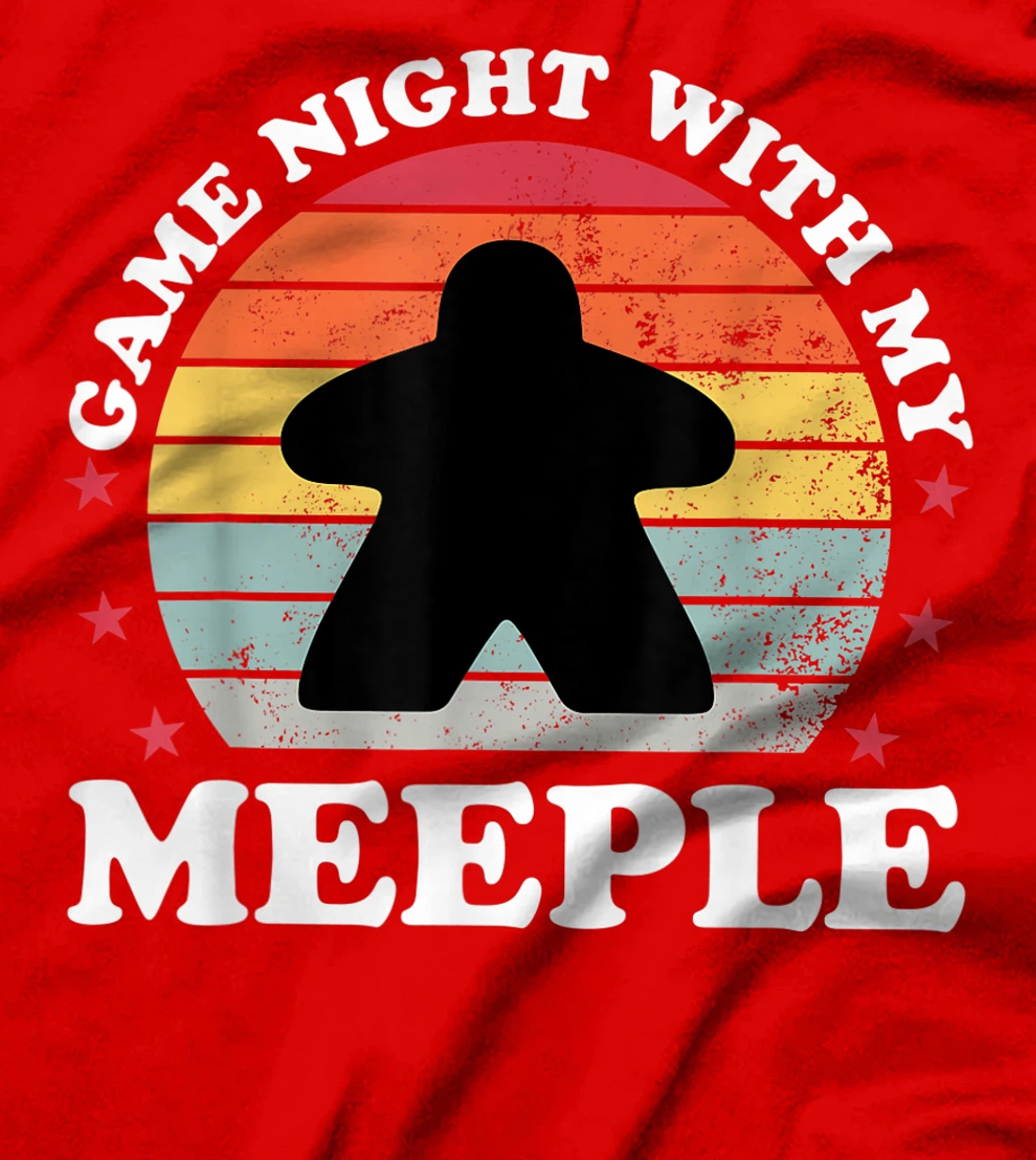 Game Night Meeple Boardgame Funny Board Game Player Gift T-Shirt