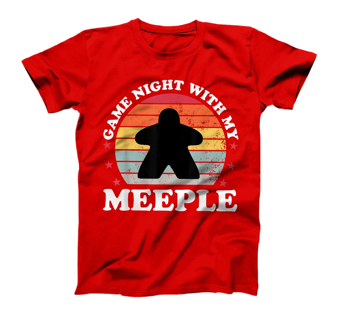 Game Night Meeple Boardgame Funny Board Game Player Gift T-Shirt