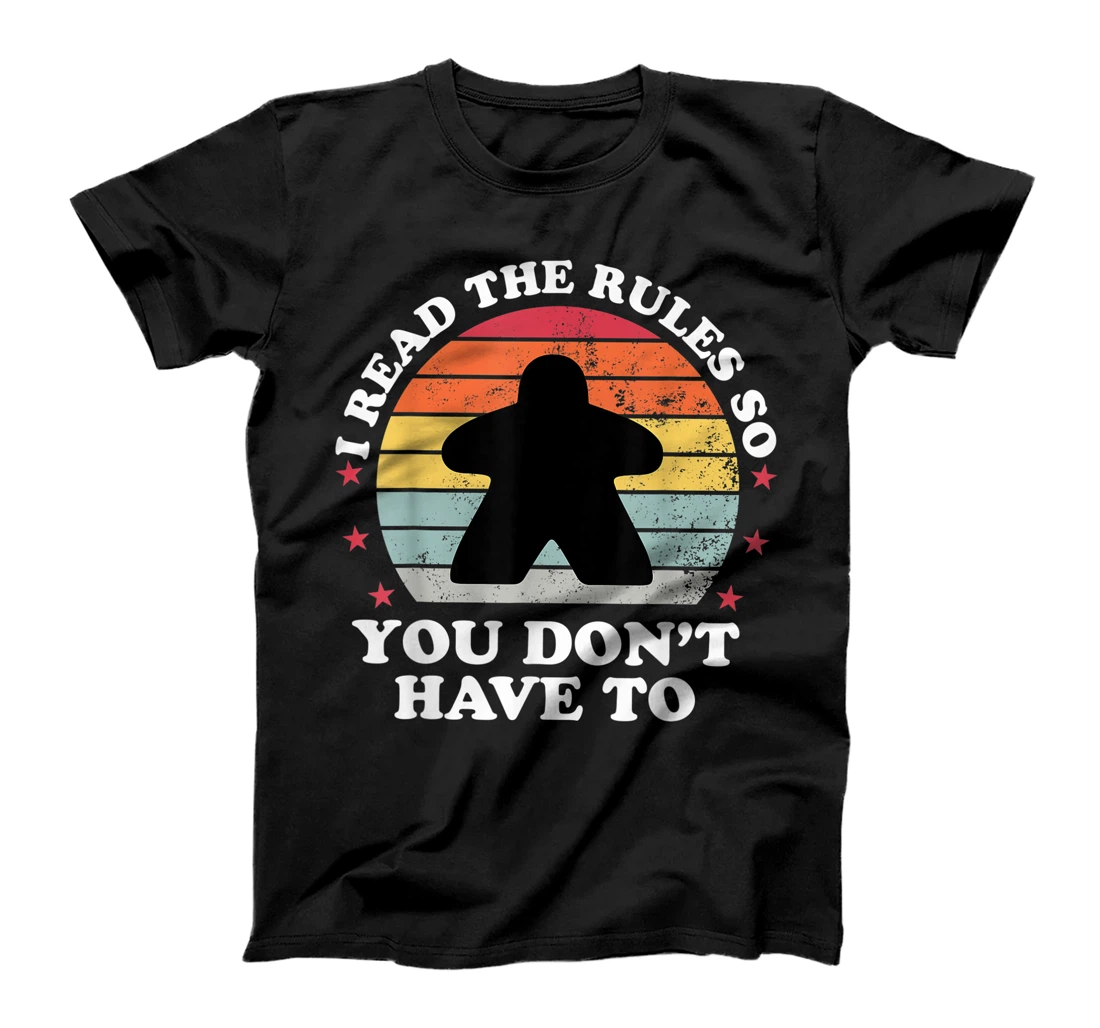 I Read The Rules Boardgame Funny Board Game Player Gift T-Shirt