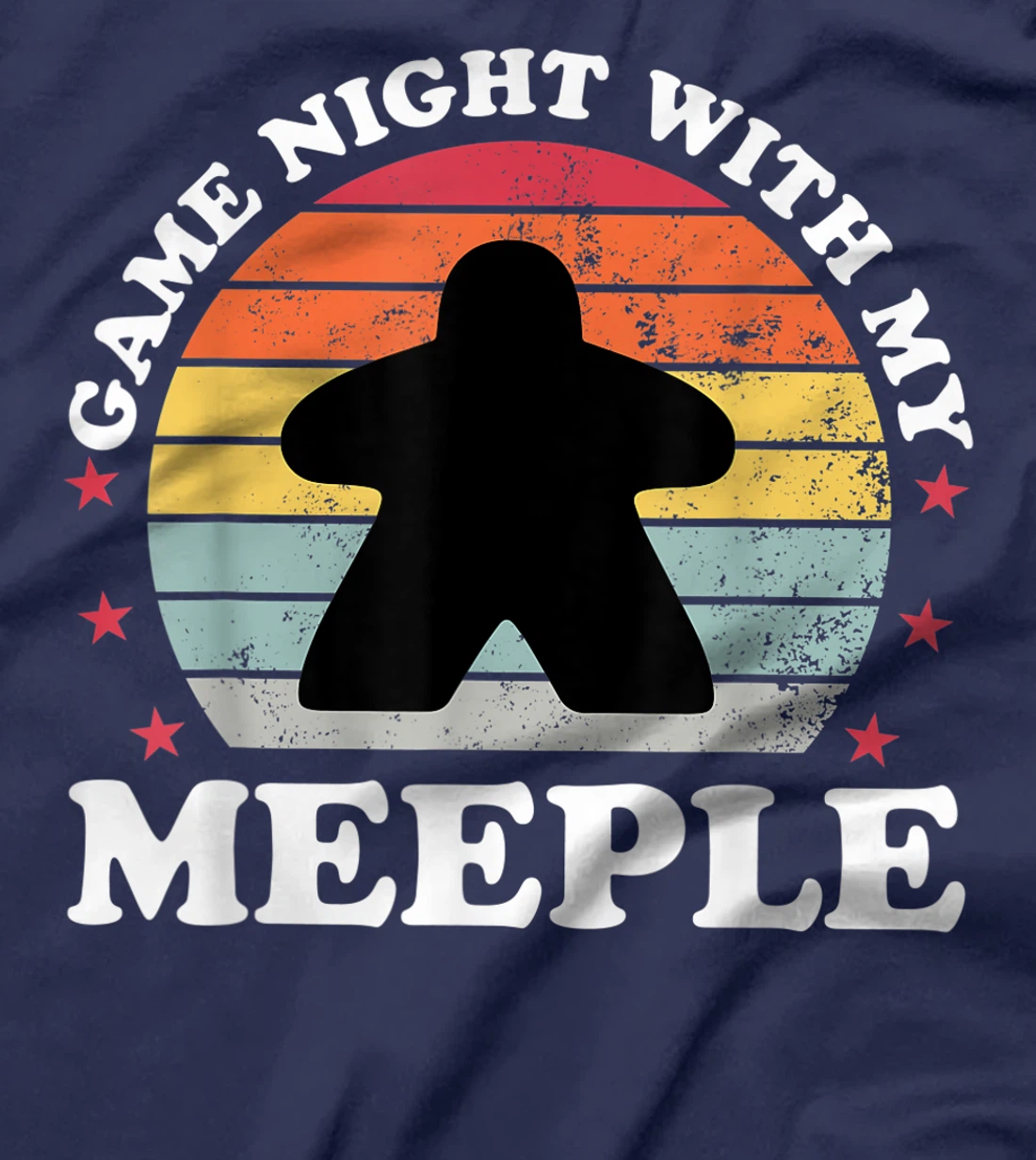 Game Night Meeple Boardgame Funny Board Game Player Gift T-Shirt