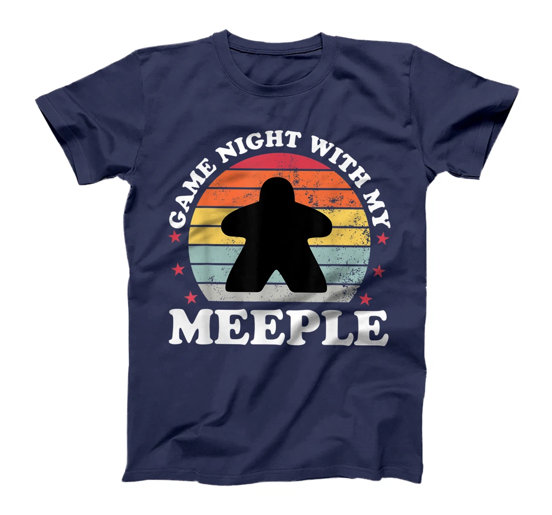 Game Night Meeple Boardgame Funny Board Game Player Gift T-Shirt