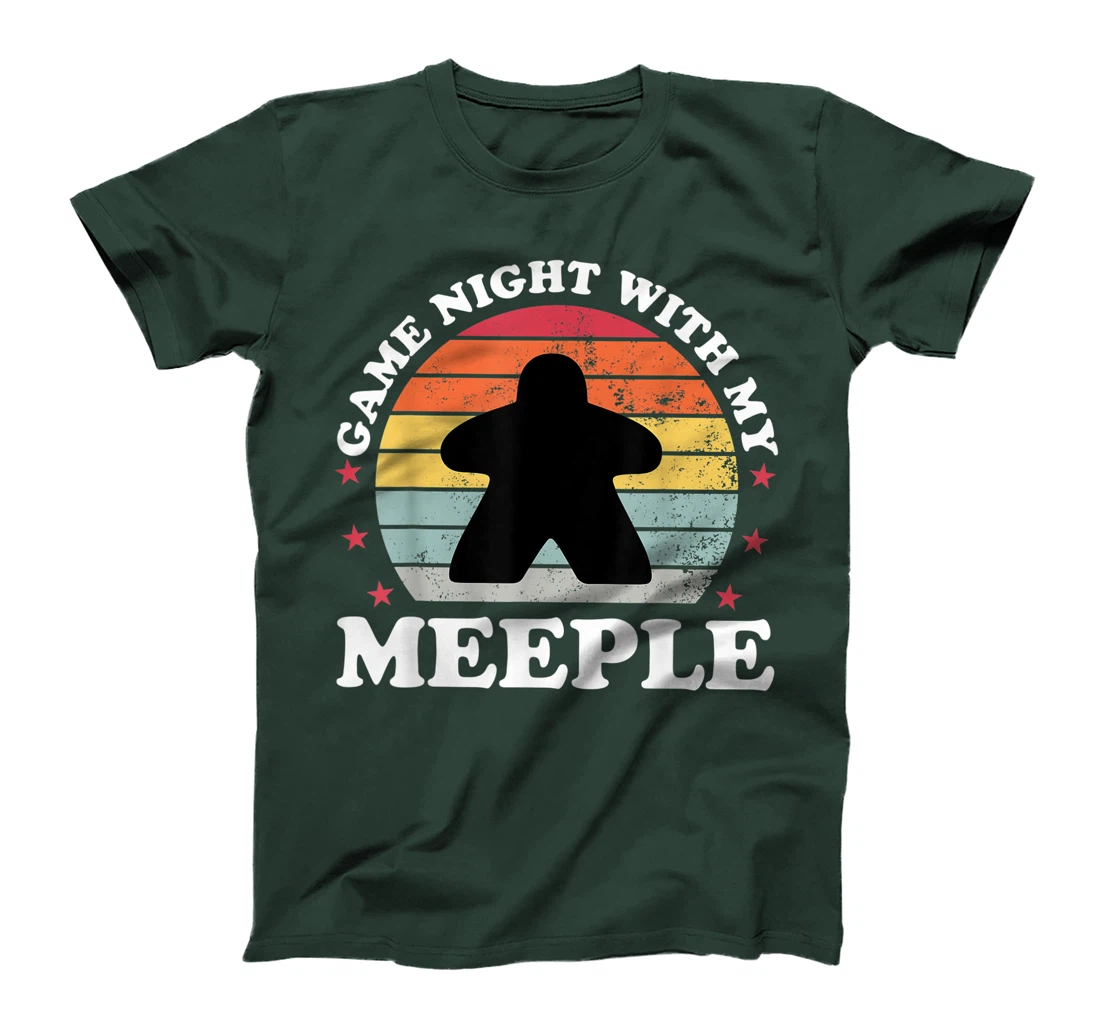 Game Night Meeple Boardgame Funny Board Game Player Gift T-Shirt