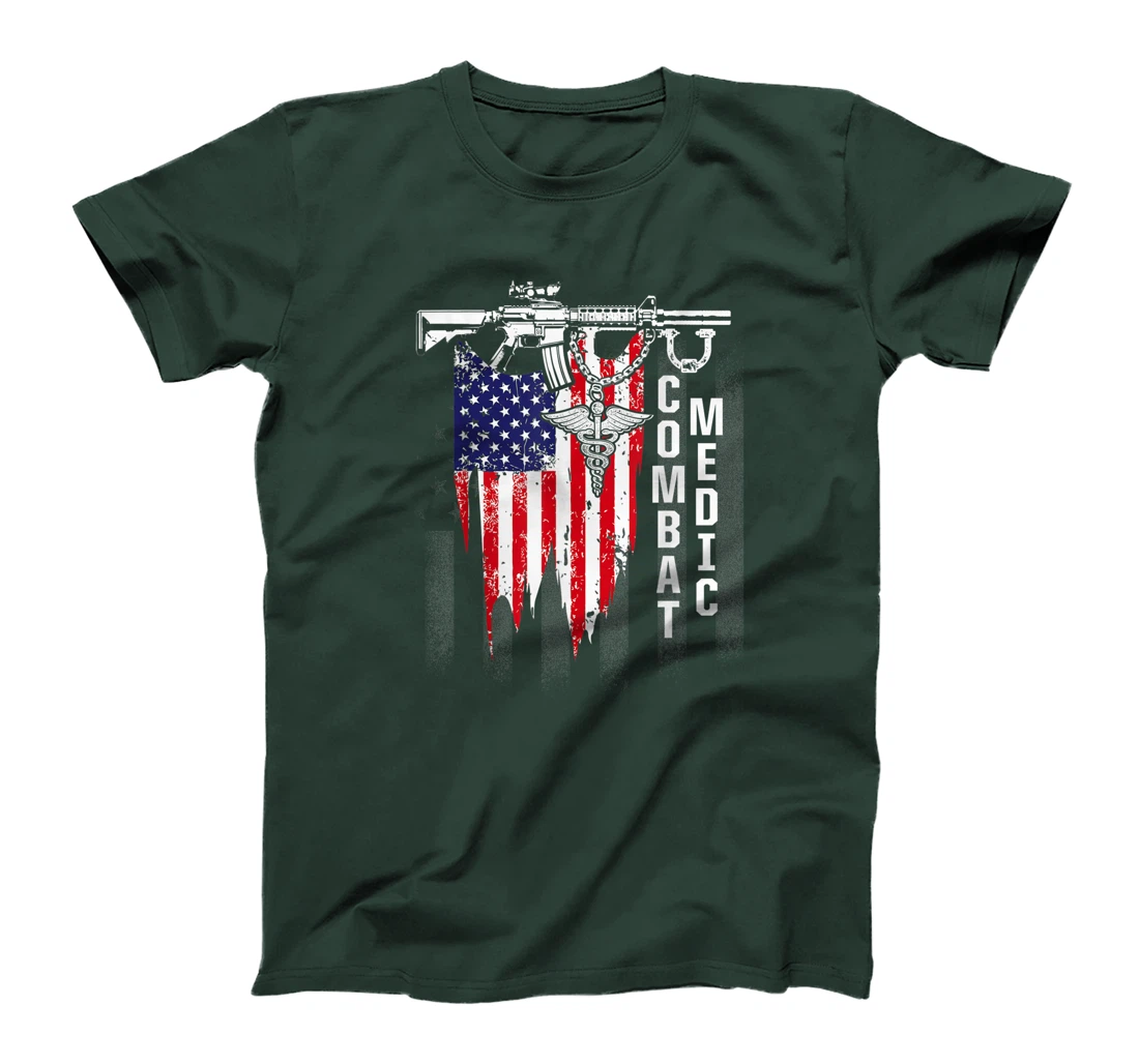 Combat Medic Instructing USA American Military T-Shirt