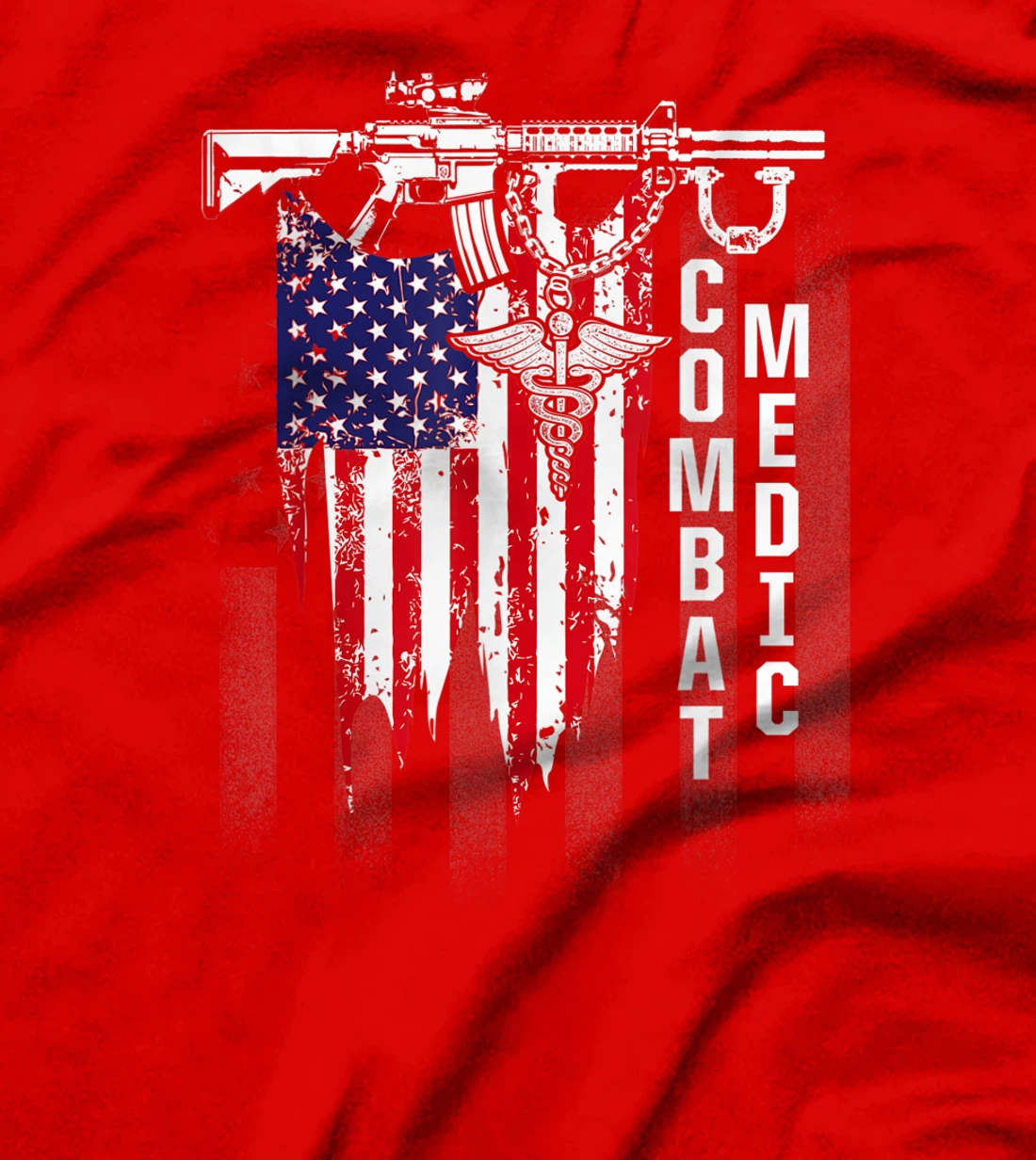 Combat Medic Instructing USA American Military T-Shirt