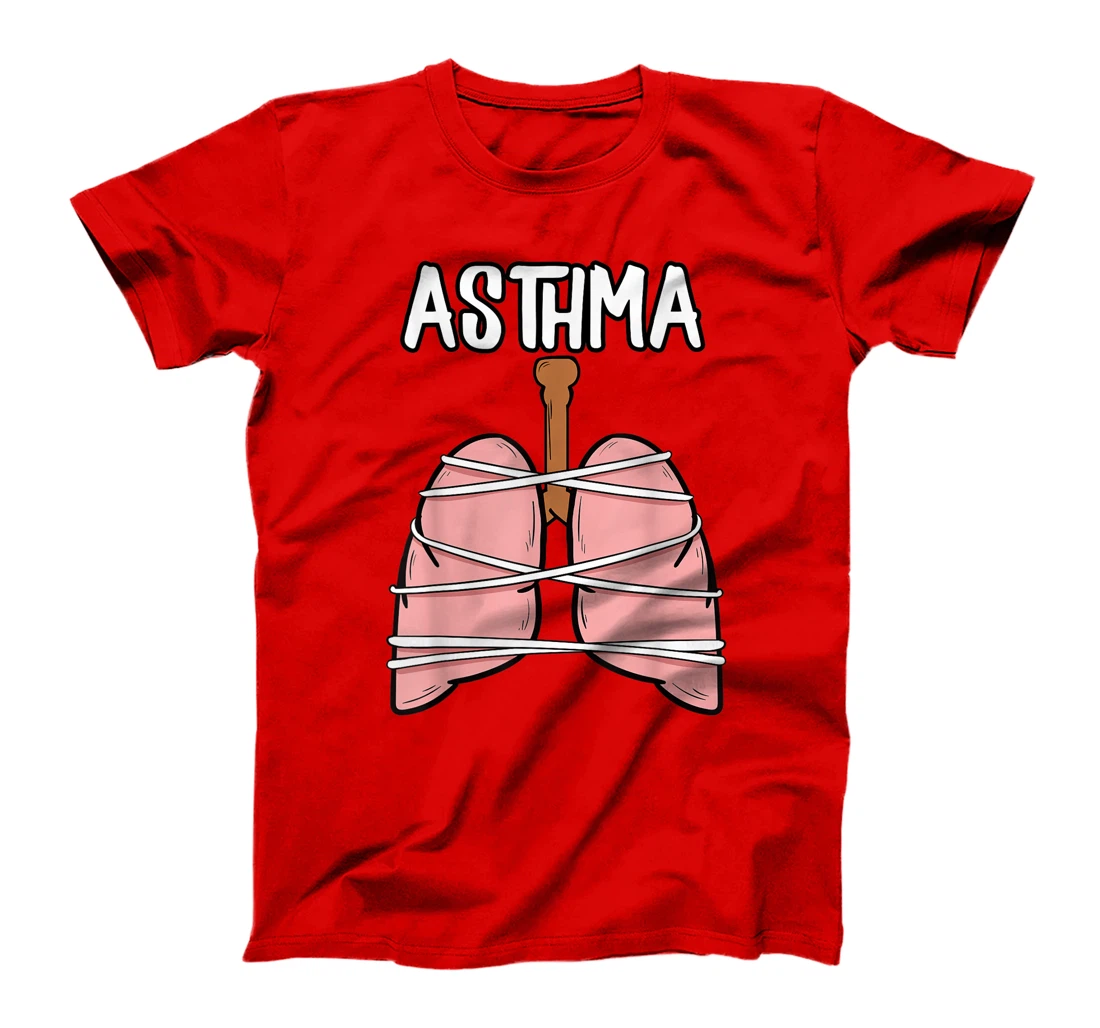 Asthma Inhaler Asthmatic Gray Ribbon Allergic Rhinitis Gift T-Shirt