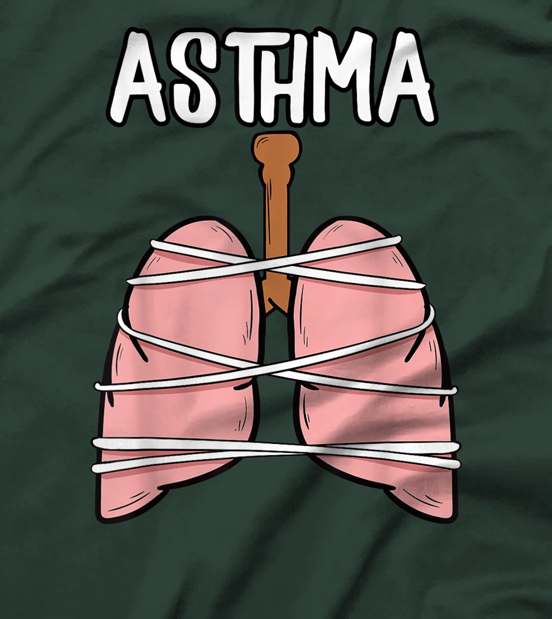 Asthma Inhaler Asthmatic Gray Ribbon Allergic Rhinitis Gift T-Shirt