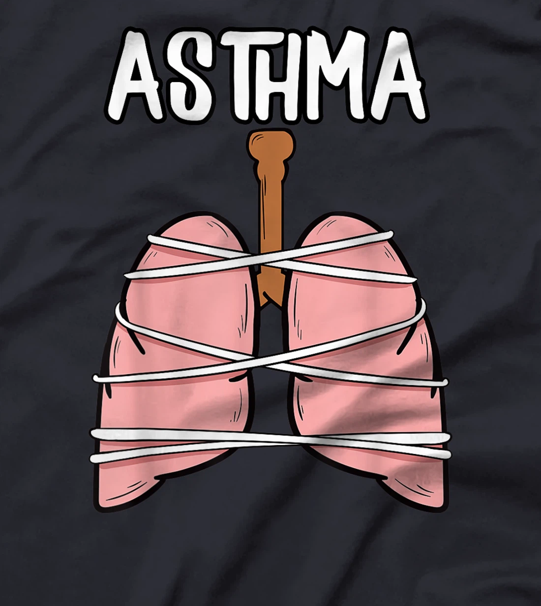 Asthma Inhaler Asthmatic Gray Ribbon Allergic Rhinitis Gift T-Shirt