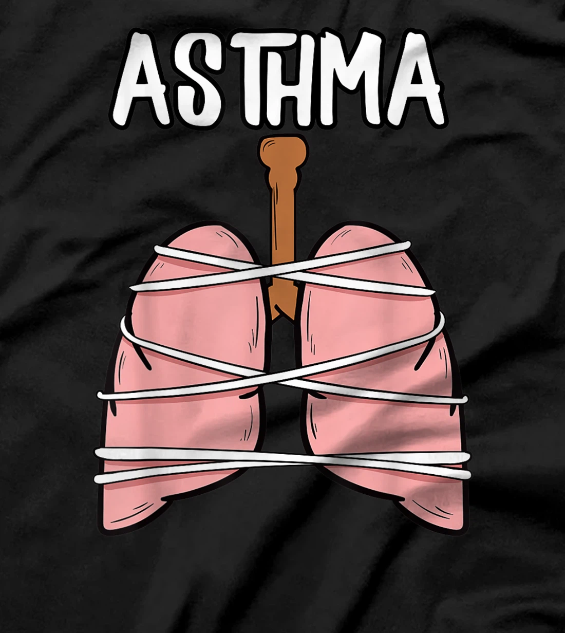 Asthma Inhaler Asthmatic Gray Ribbon Allergic Rhinitis Gift T-Shirt