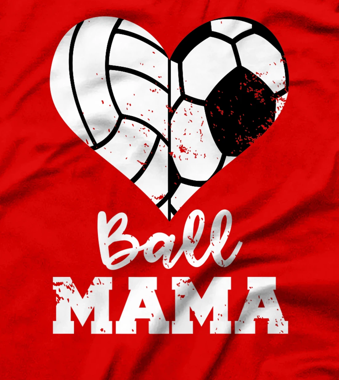 Ball Mama Funny Soccer Volleyball Mama Premium T-Shirt