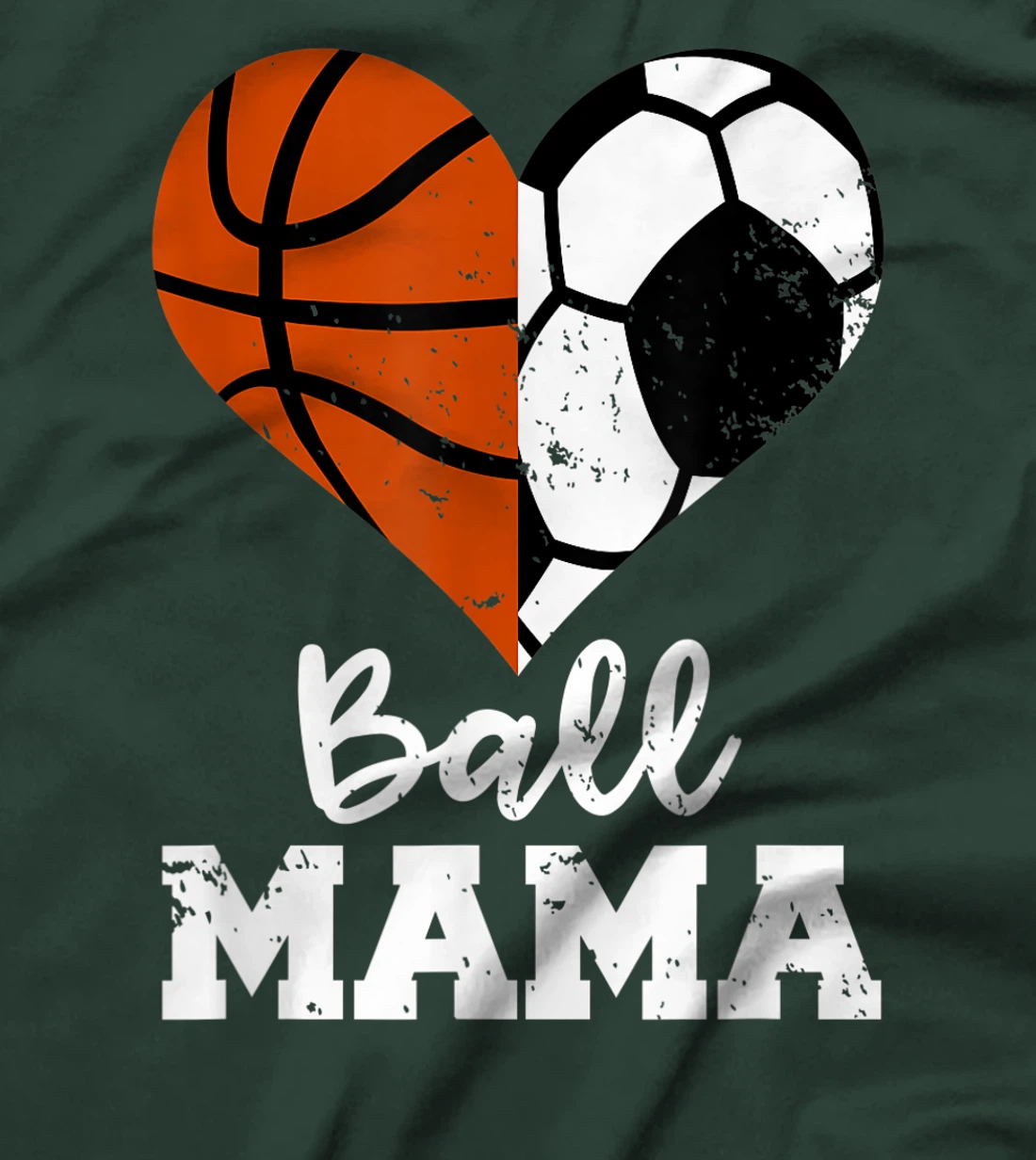 Ball Mama Funny Soccer Basketball Mama T-Shirt