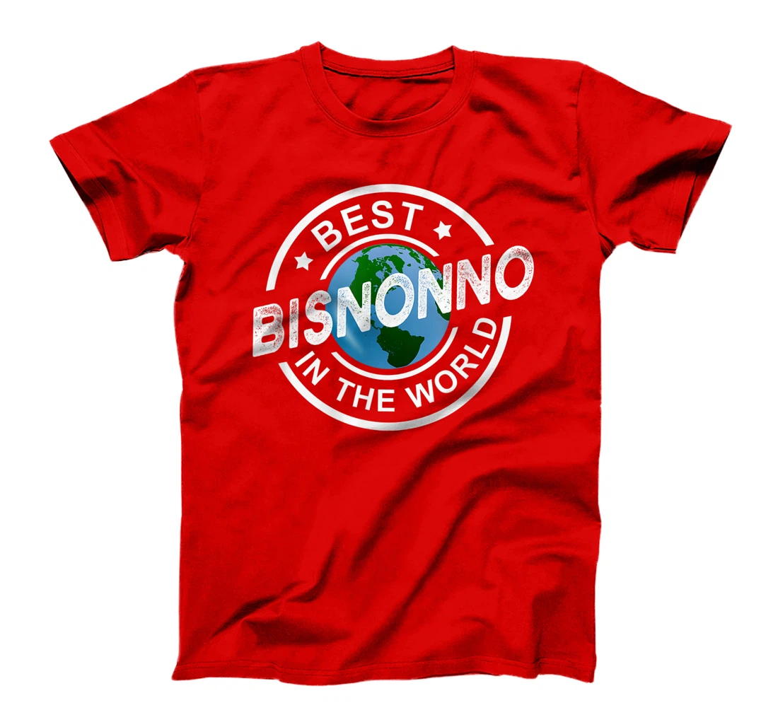 Mens Best Bisnonno In The World Funny Italian Great Grandpa T-Shirt