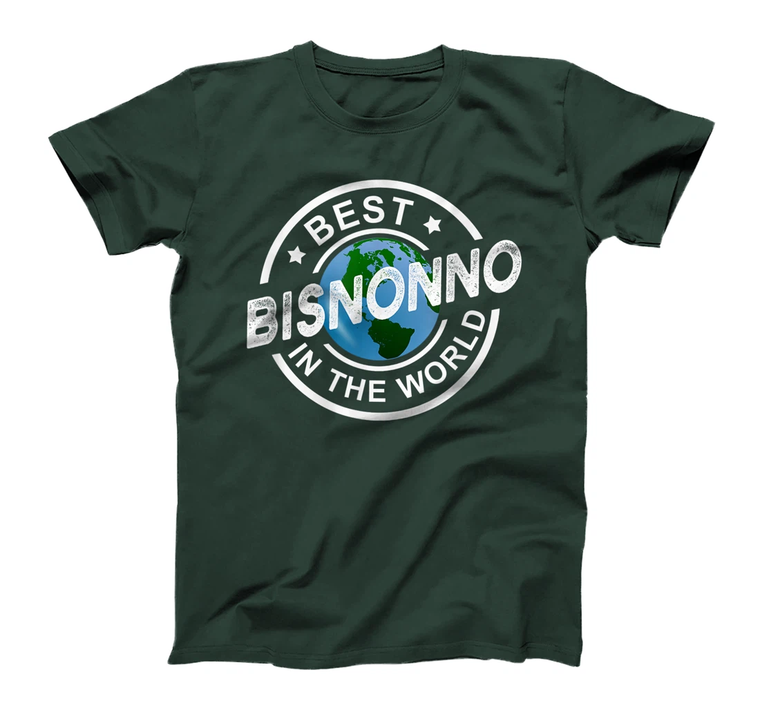 Mens Best Bisnonno In The World Funny Italian Great Grandpa T-Shirt