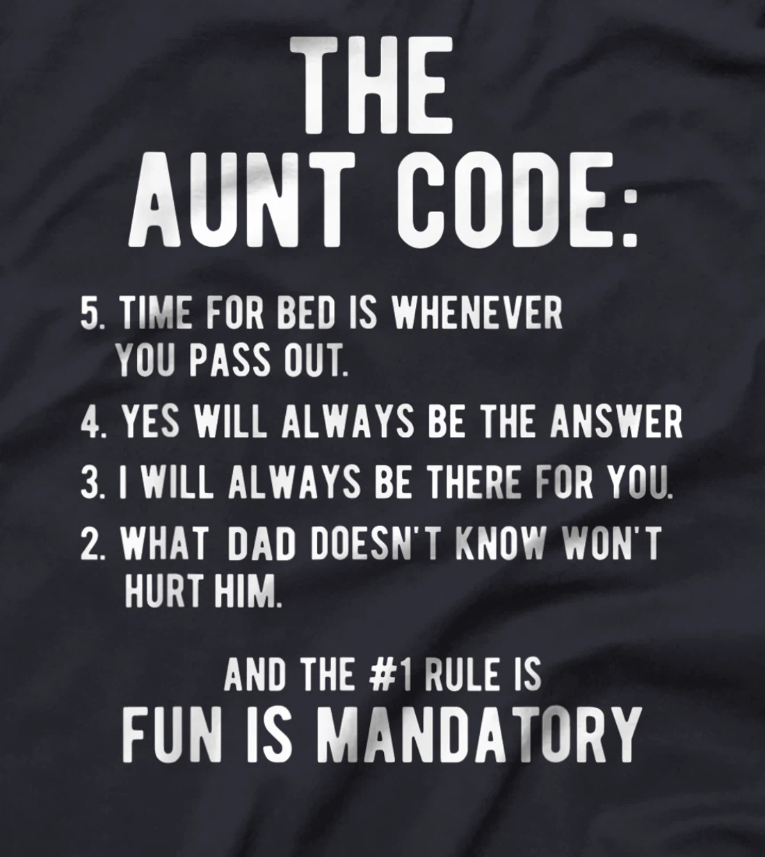 Aunt Gifts From Niece Nephew The Aunt Code Fun Auntie T-Shirt
