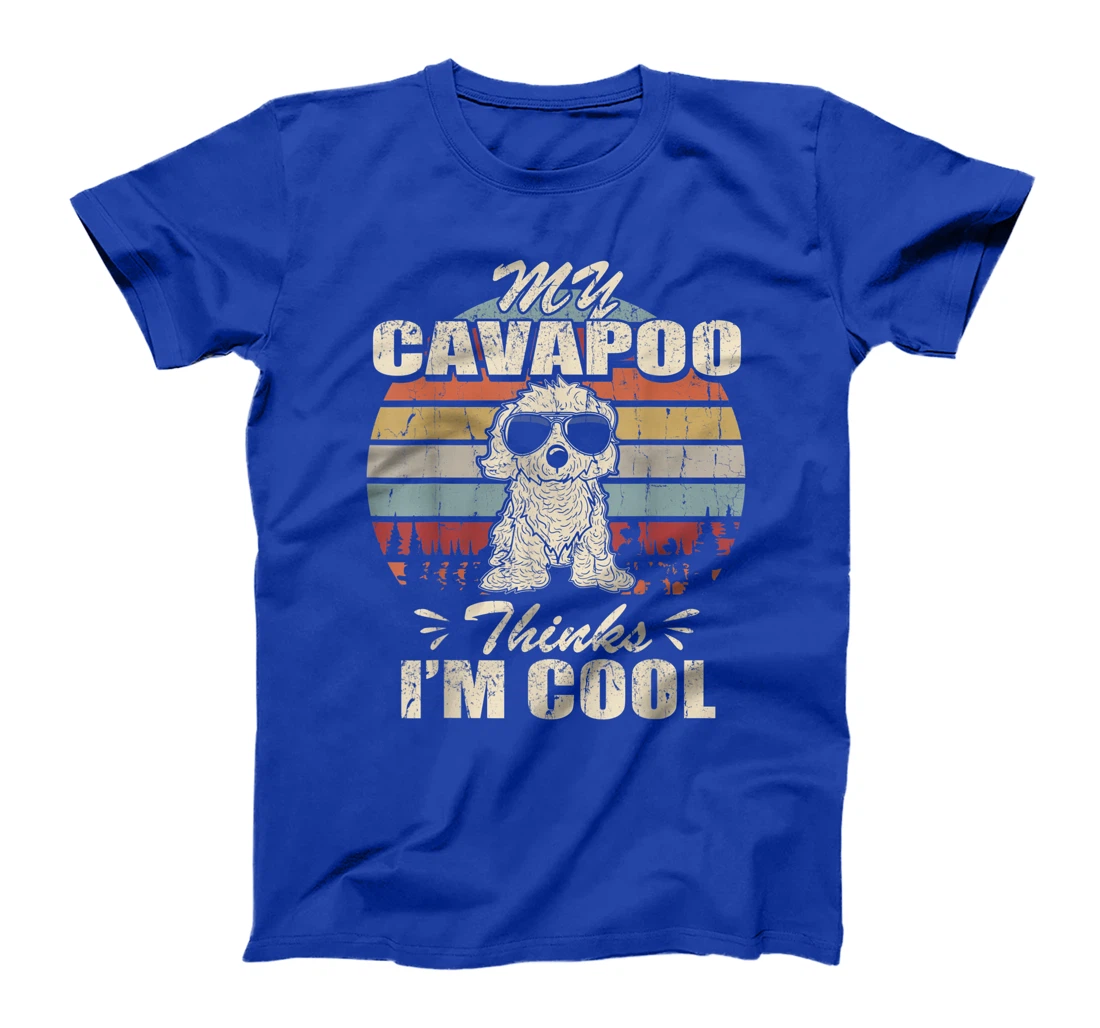 My Cavapoo thinks I'm Cool Vintage Retro funny T-Shirt