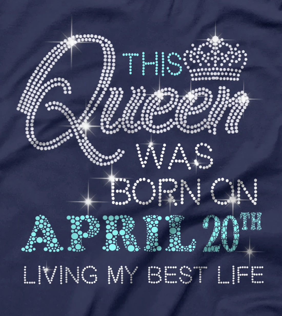 This Queen was born on April 20th living my best life T-Shirt