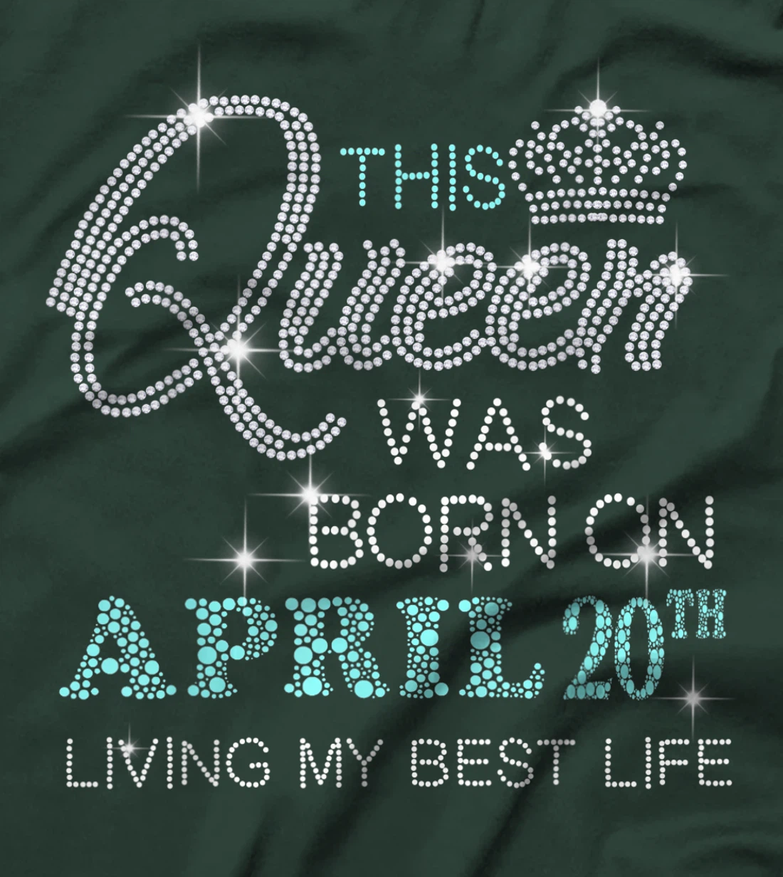 This Queen was born on April 20th living my best life T-Shirt