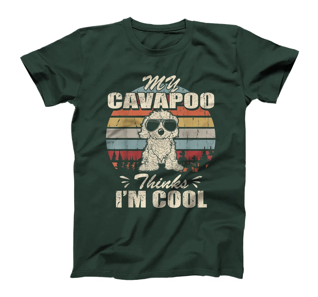 My Cavapoo thinks I'm Cool Vintage Retro funny T-Shirt