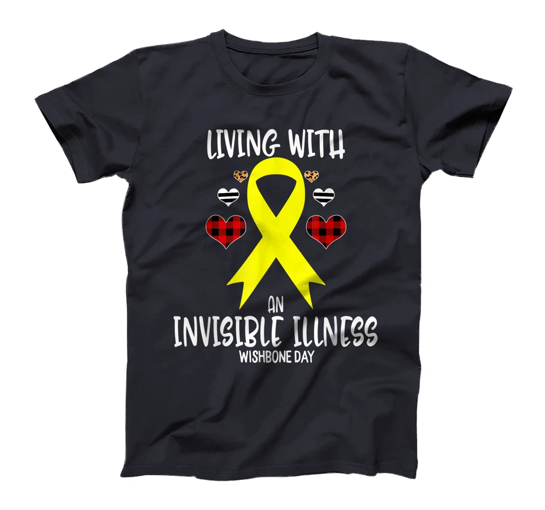 Wishbone Day Awareness Living With An Invisible illness T-Shirt