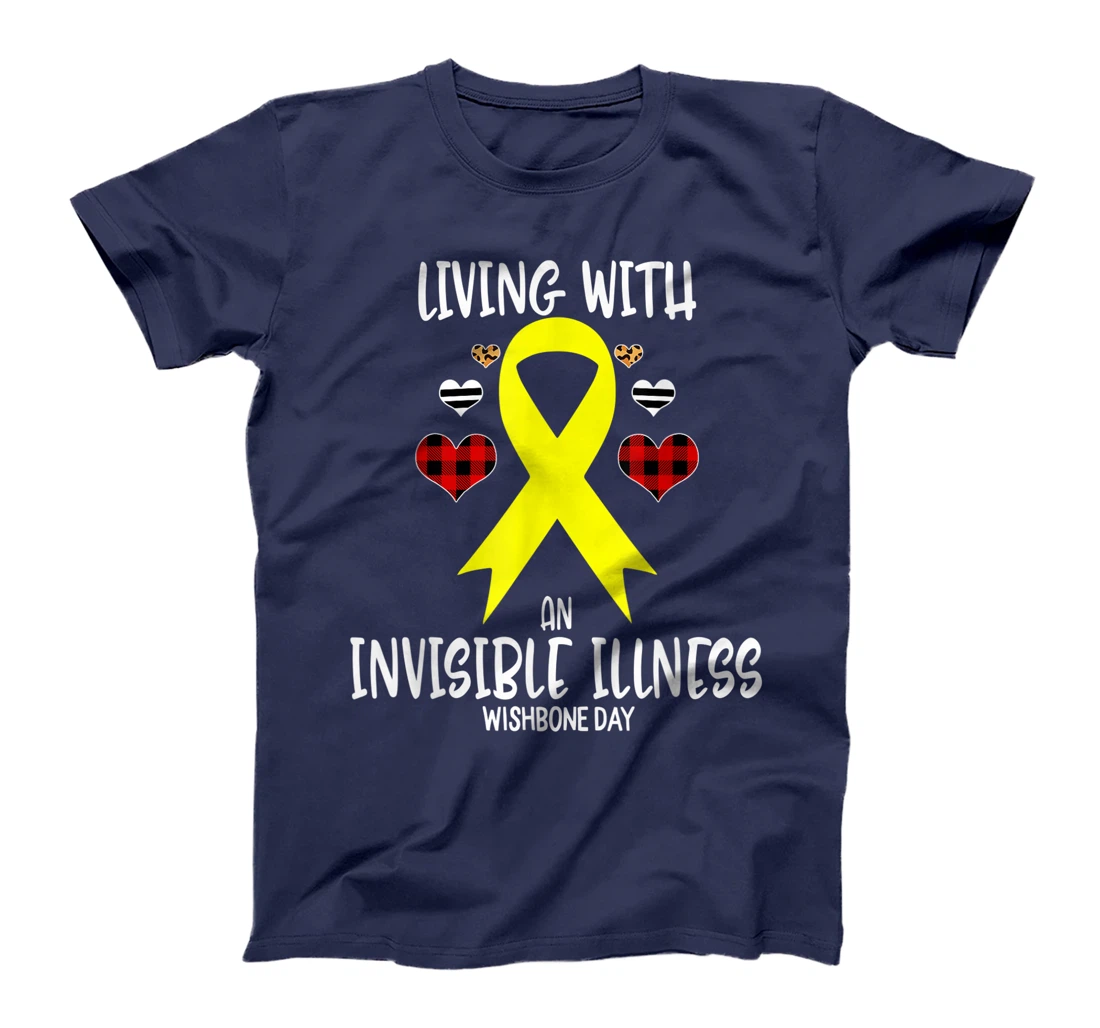 Wishbone Day Awareness Living With An Invisible illness T-Shirt