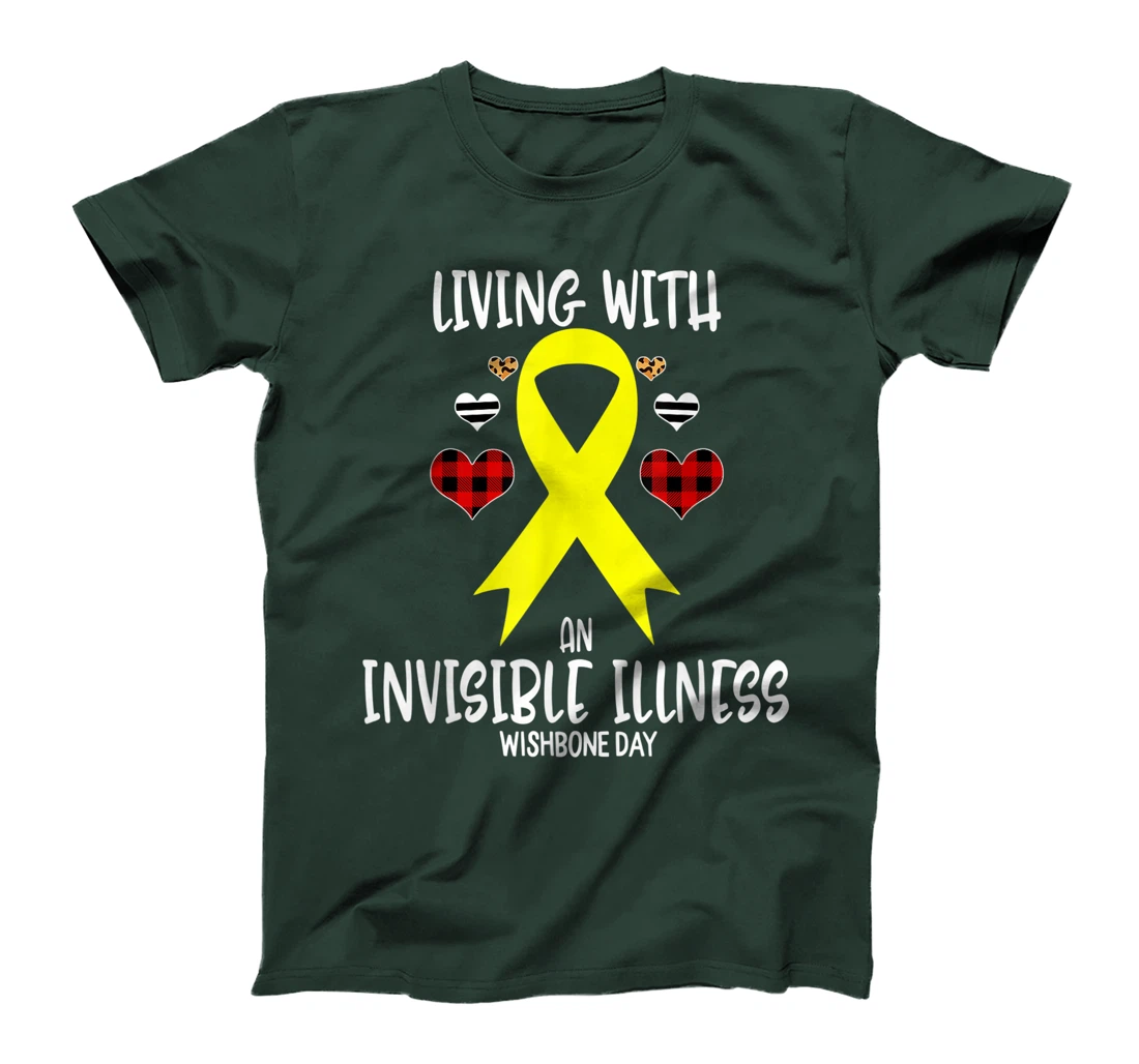 Wishbone Day Awareness Living With An Invisible illness T-Shirt