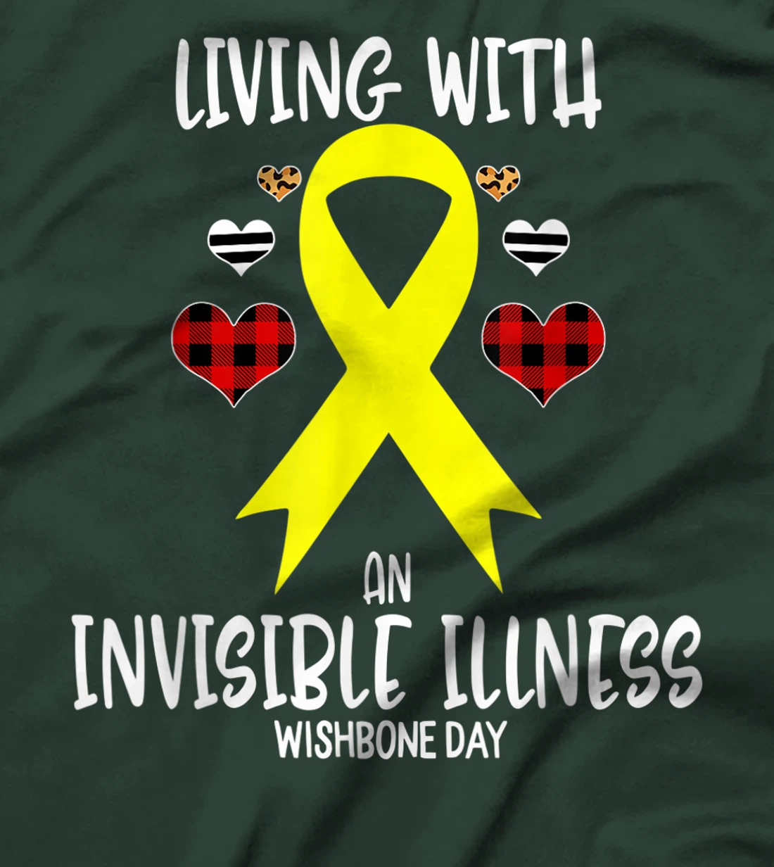 Wishbone Day Awareness Living With An Invisible illness T-Shirt