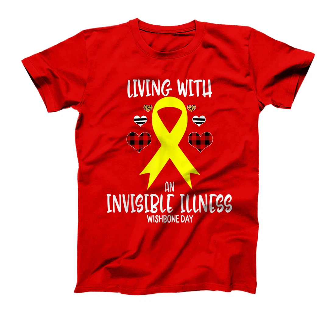 Wishbone Day Awareness Living With An Invisible illness T-Shirt