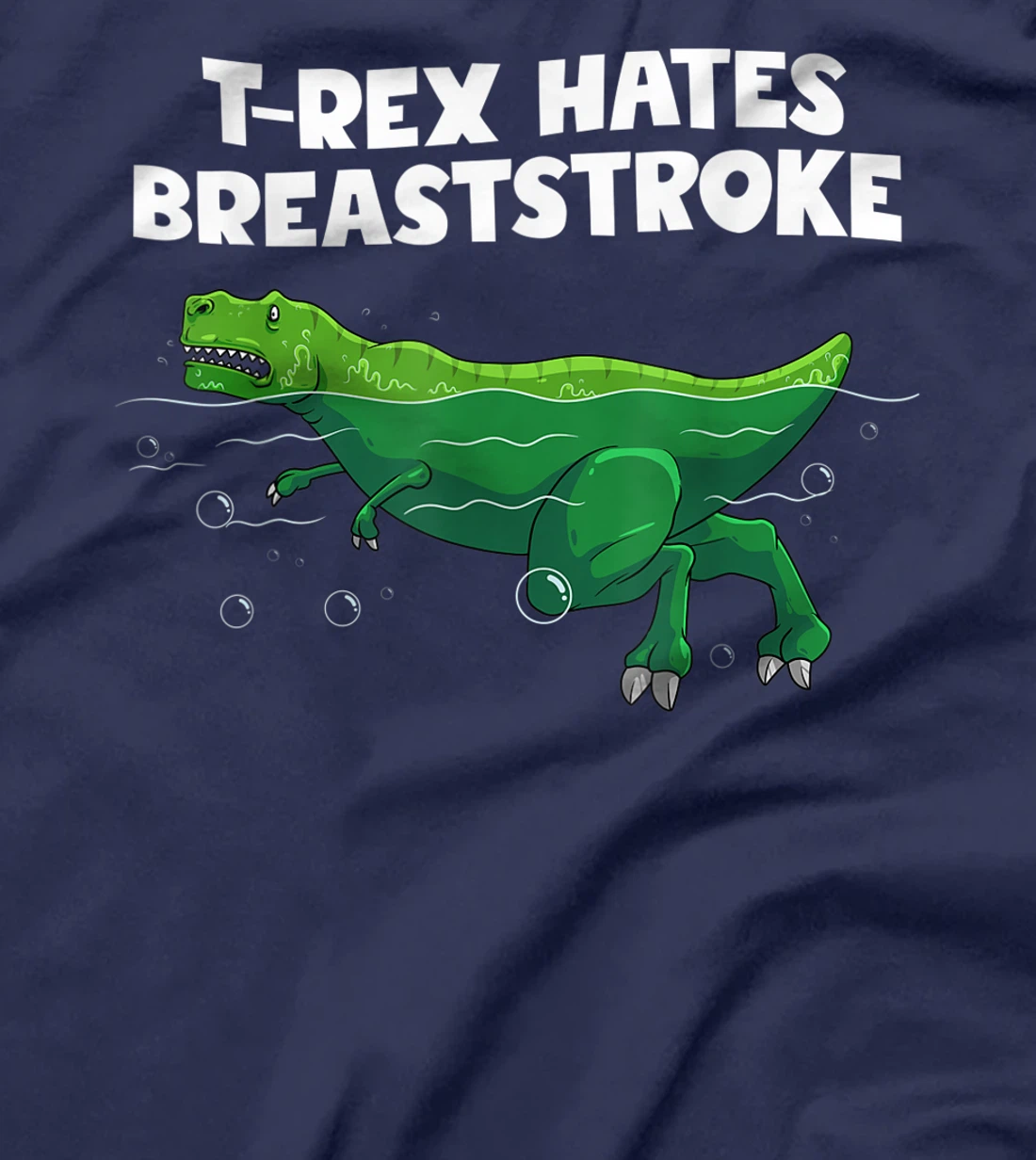 Funny T-Rex Gift Men Women Cool Dino Swimming Breaststroke T-Shirt