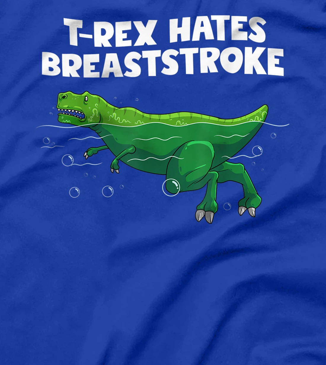 Funny T-Rex Gift Men Women Cool Dino Swimming Breaststroke T-Shirt