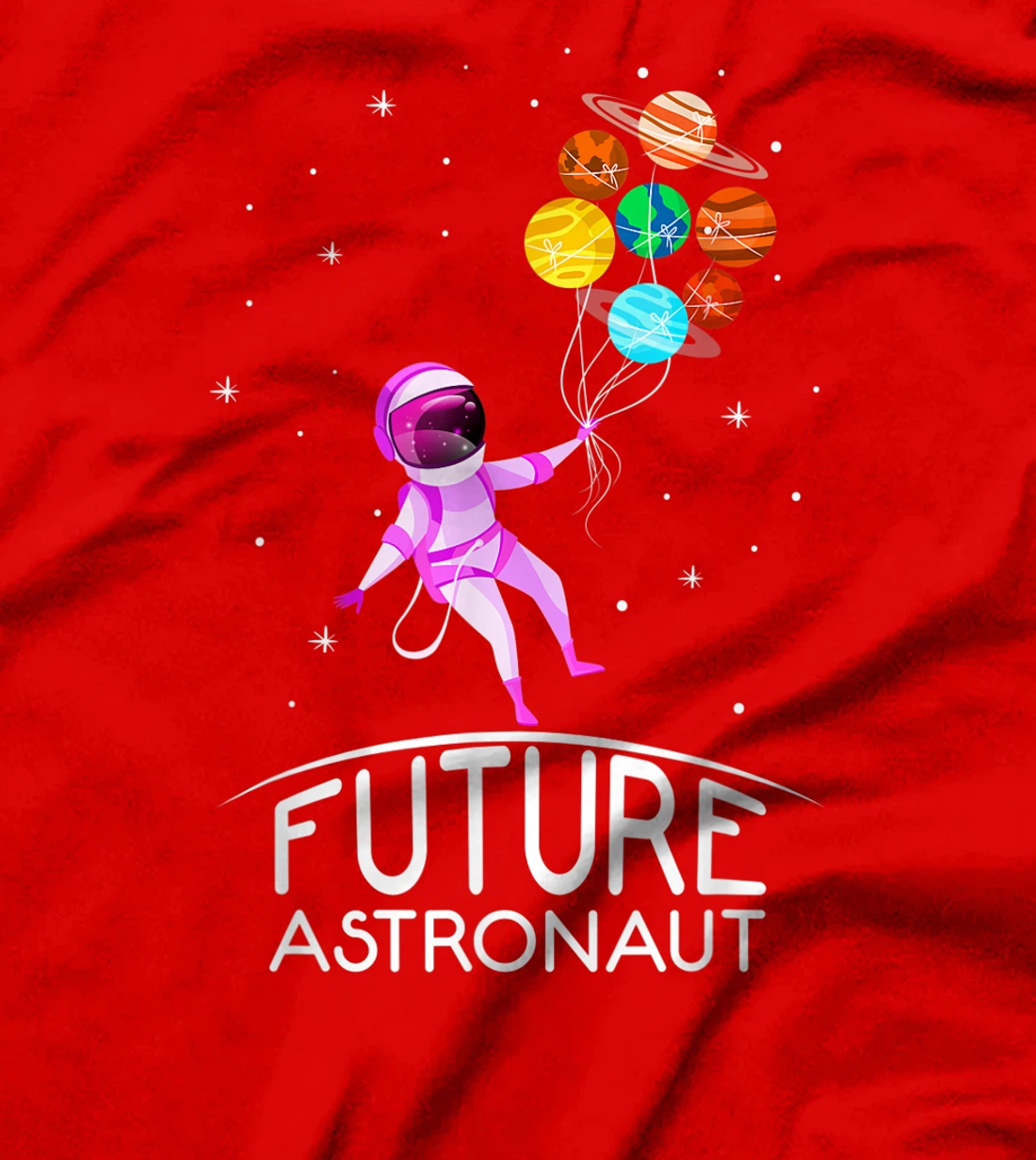 Future Astronaut With Planets Funny Quote For Girl T-Shirt