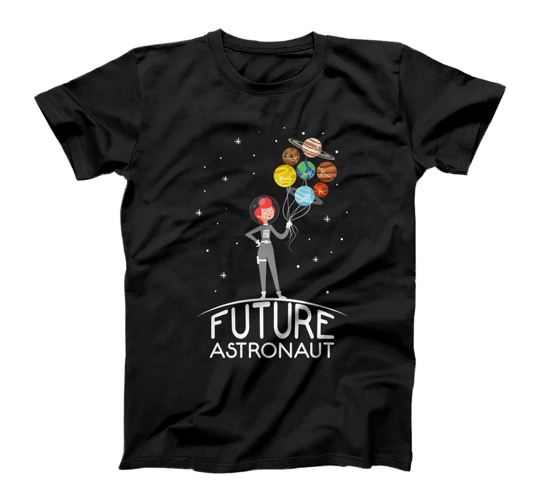 Future Astronaut With Planets Funny Quote For Girl Premium T-Shirt