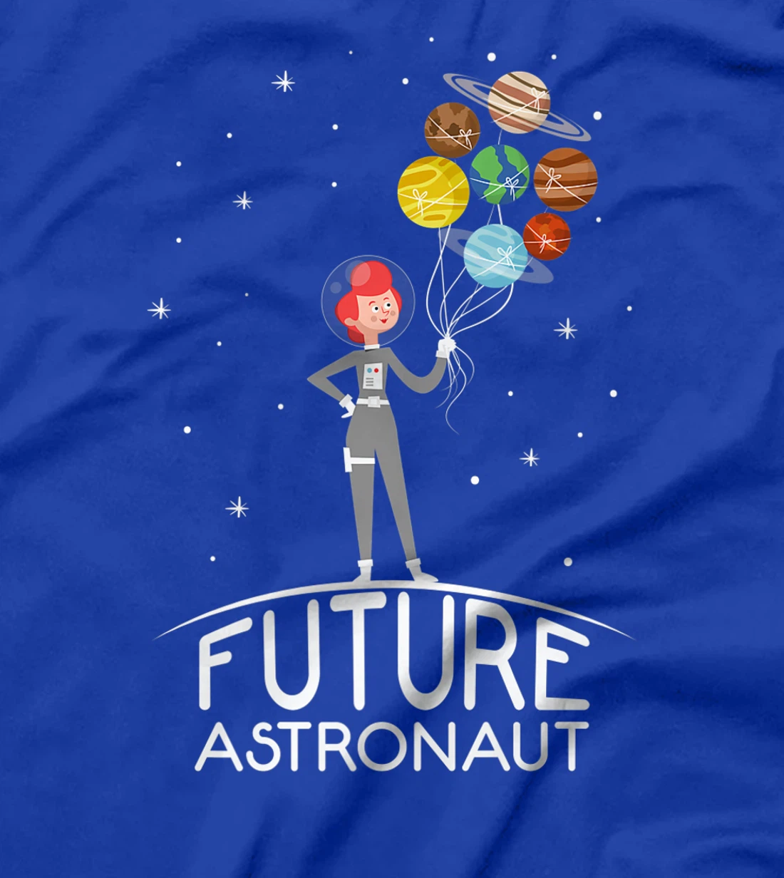Future Astronaut With Planets Funny Quote For Girl Premium T-Shirt