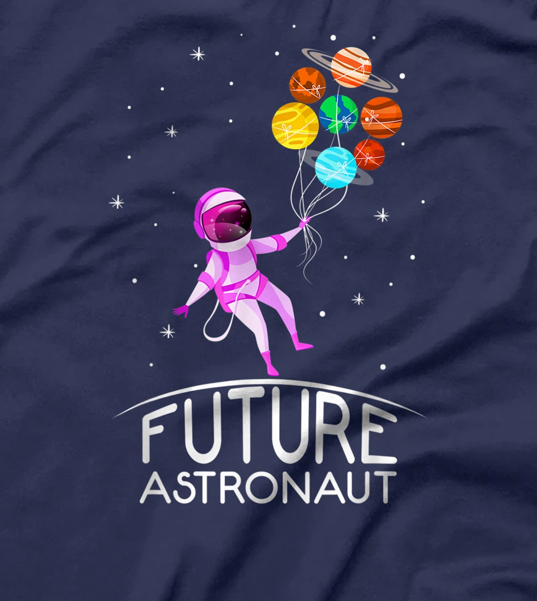 Future Astronaut With Planets Funny Quote For Girl T-Shirt